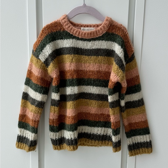 Rylee+Cru Striped Aspen Sweater. Size 4-6 - Picture 4 of 7